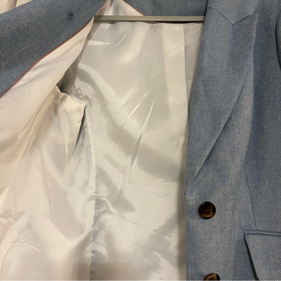 BODEN The Marylebone Blazer Blue Herringbone - Picture 3 of 4